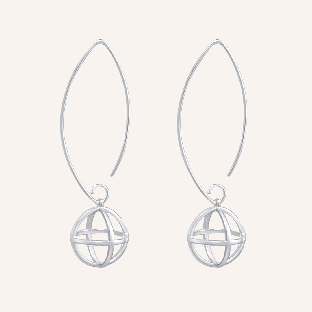 Sphere Himmeli Hook Earrings