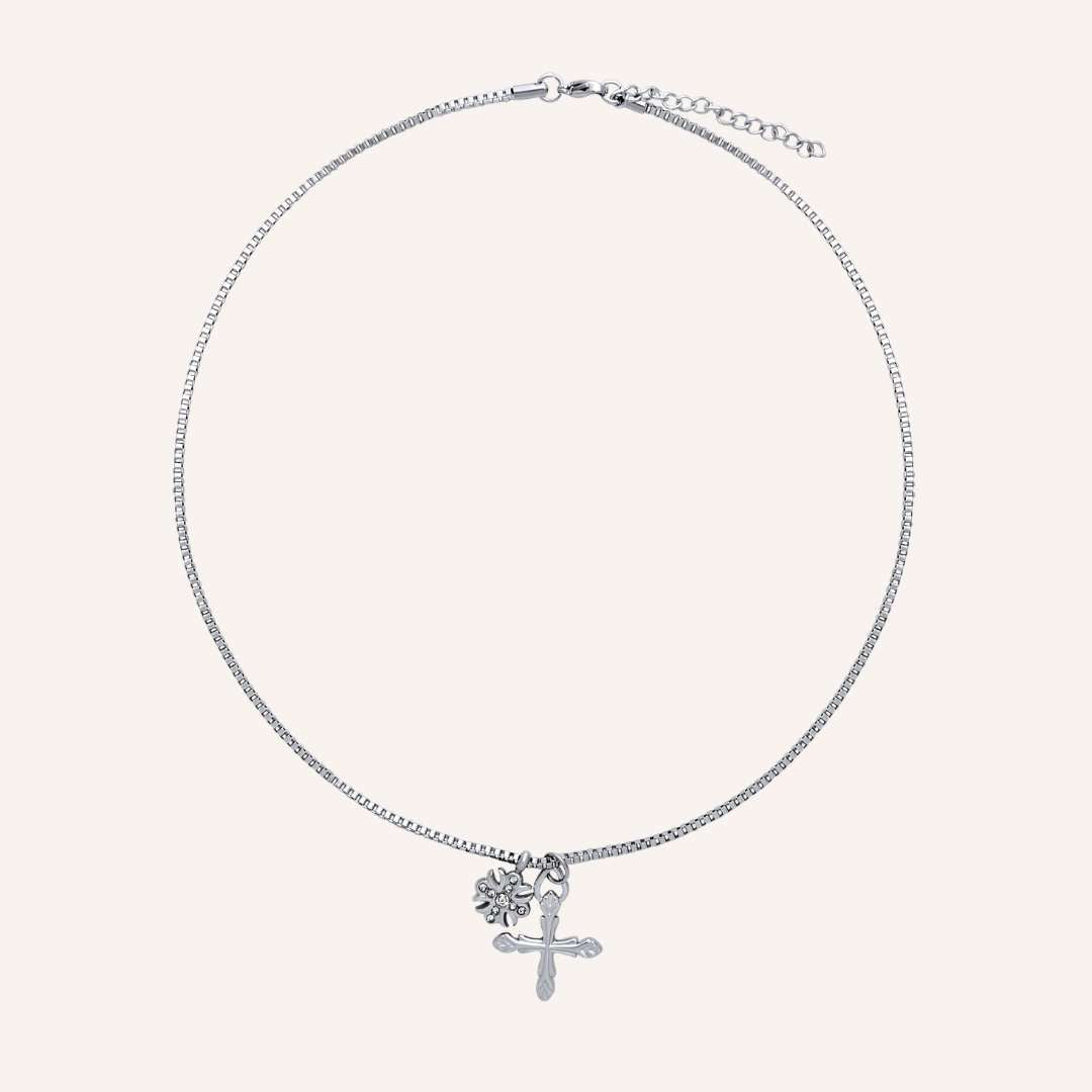 Finneas Double Cross Necklace - BLFX