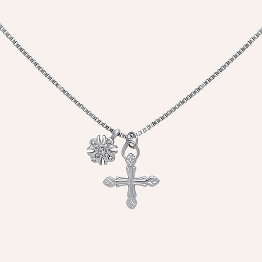 Finneas Double Cross Necklace - BLFX