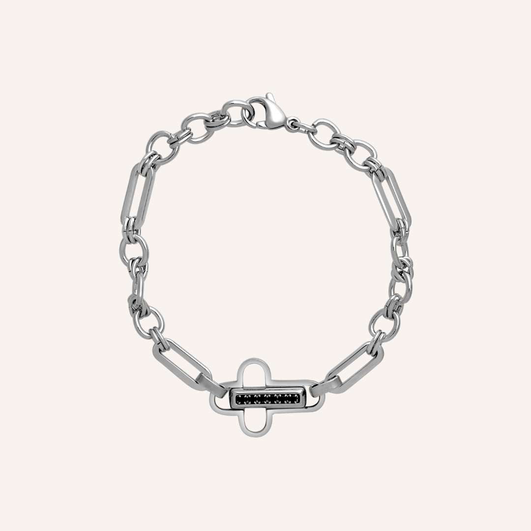 Granville Cross Rhinestone Bracelet - BLFX