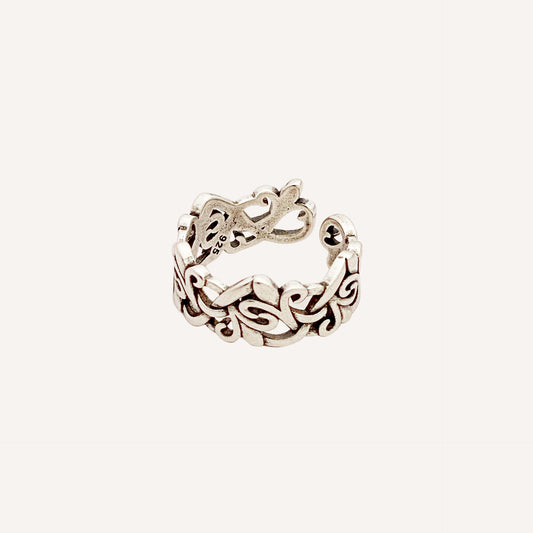 Aimer Curve Love Ring - Silver