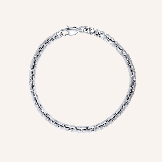 Alden Bone Chain Bracelet - Silver