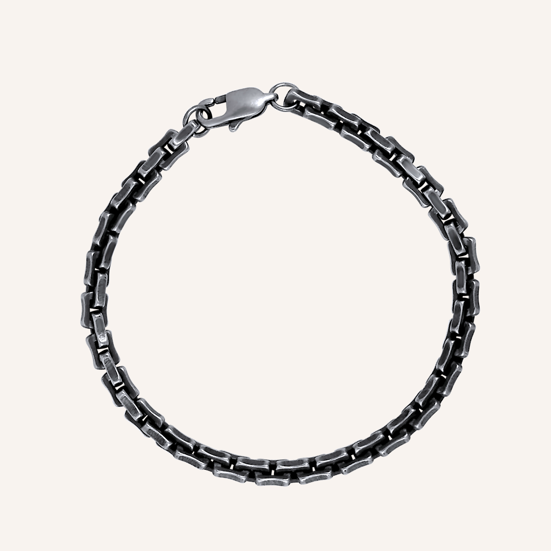 Alden Bone Chain Bracelet - Smoke