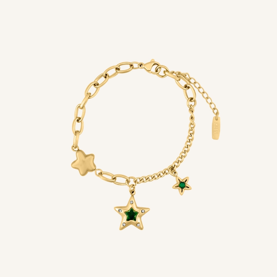 Alder Green Star Hybrid Bracelet (Gold)