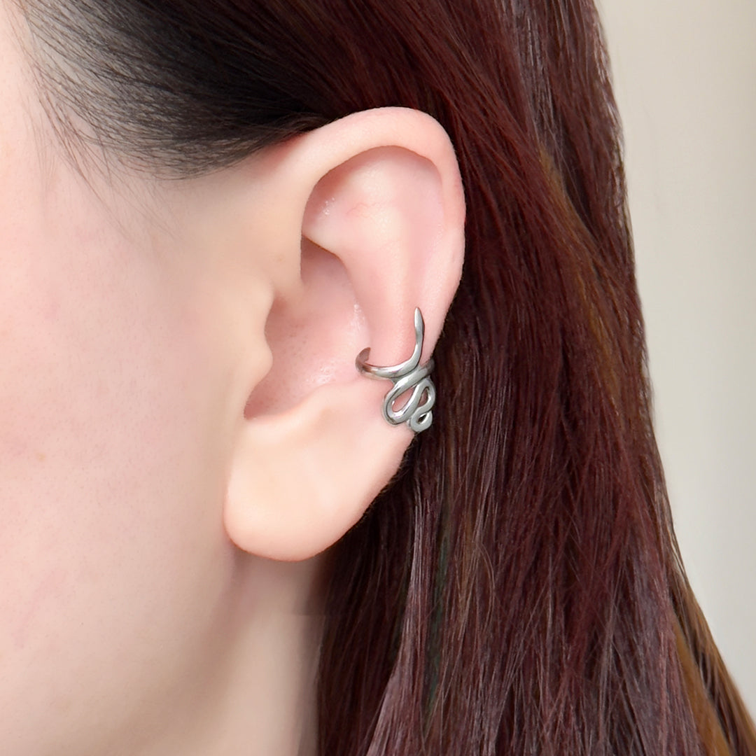 Allie Snake Cuff - Silver