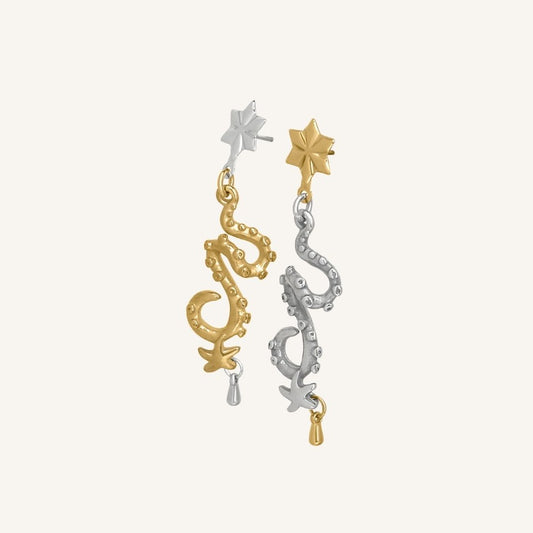 Allocer Octopus Earring (Duo Tone) - BLFX