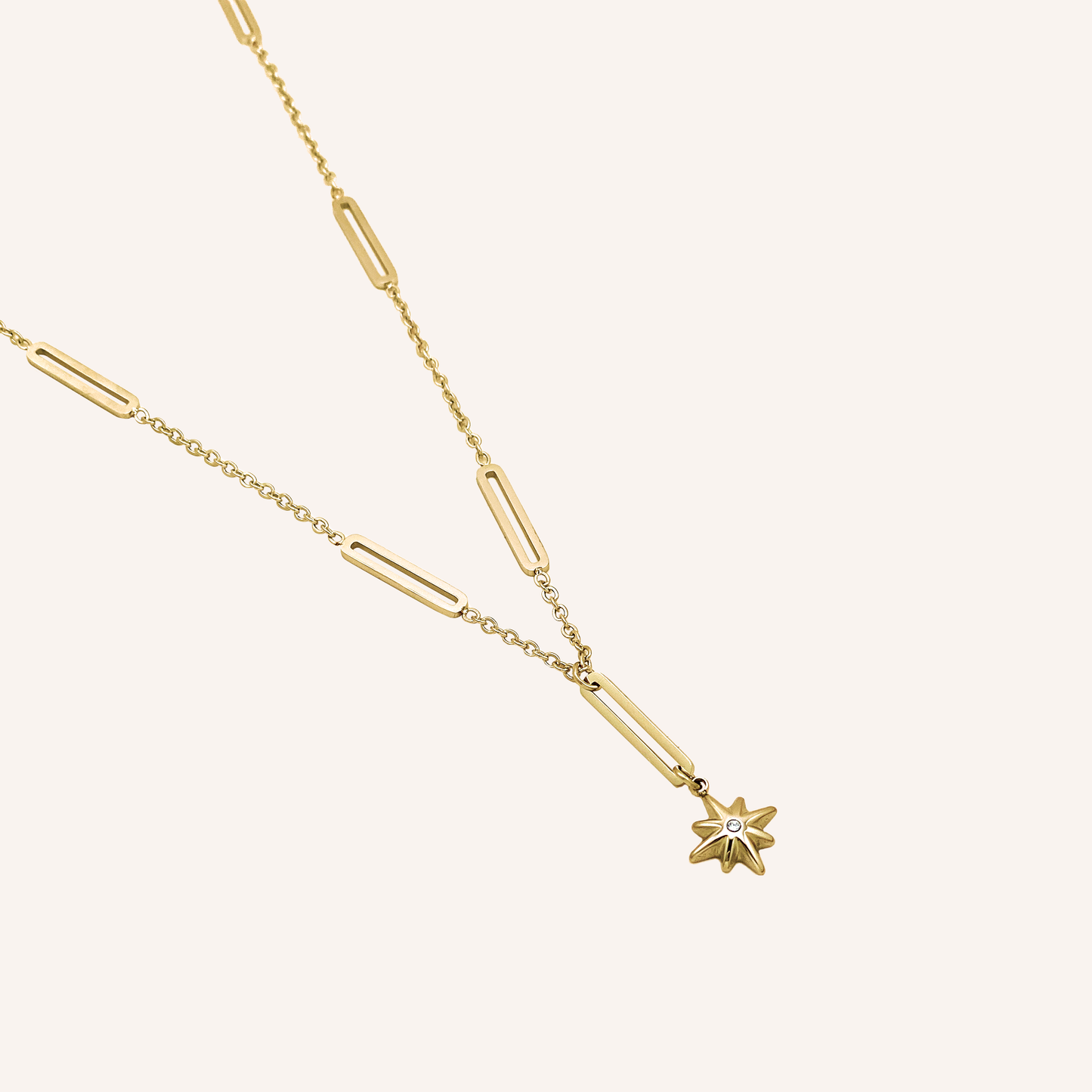 Ankaa Star Chain Link Necklace - Gold