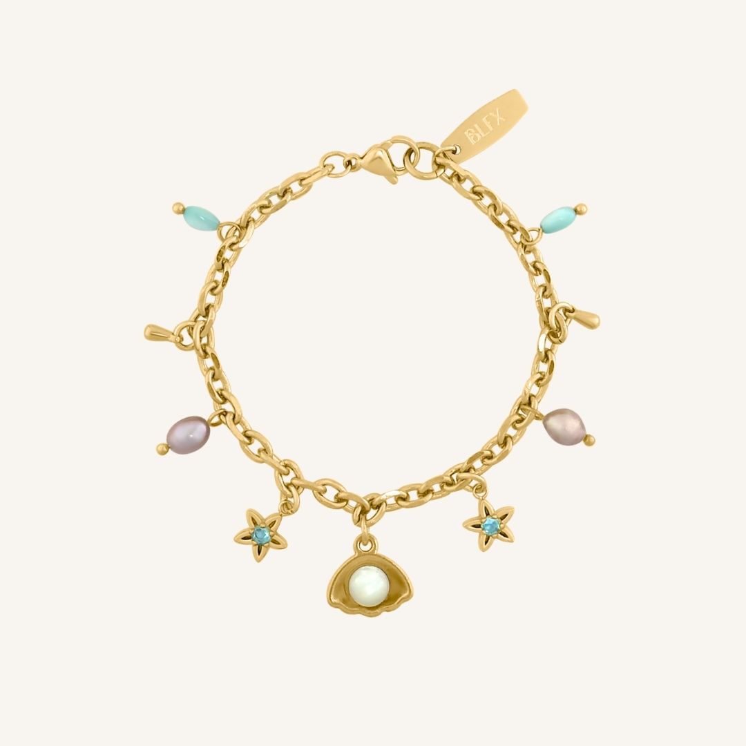 Arieal Shell Star Bracelet (Gold)