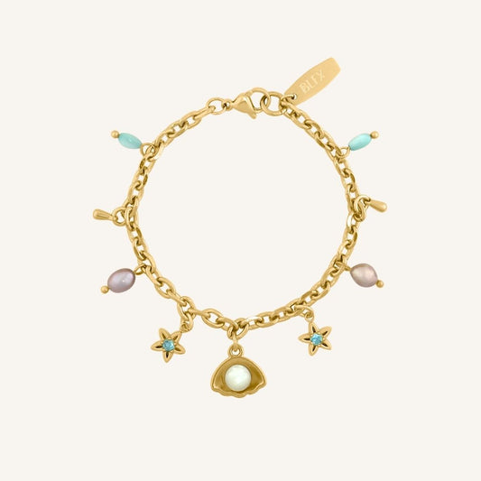 Arieal Shell Star Bracelet (Gold) - BLFX