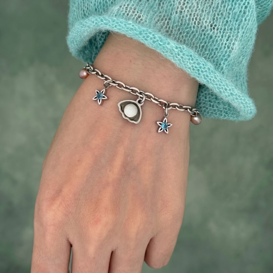 Arieal Shell Star Bracelet (Silver)