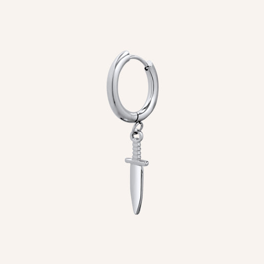 Arthur Sword Hoop Earring - Single
