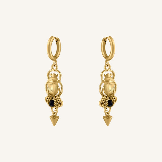 Asbeel Beetle Hoop Earring (Gold)