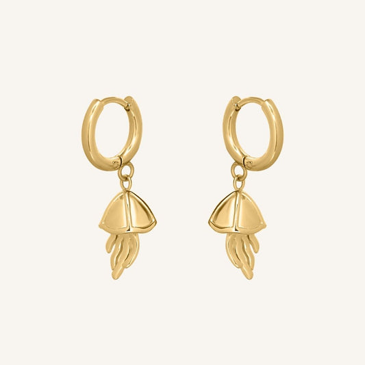 Astaroth Mini Jellyfish Hoop Earring ( Gold) - BLFX
