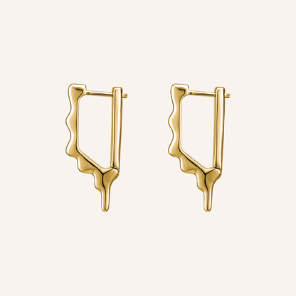 Avery Melt Hoop Earring - Gold