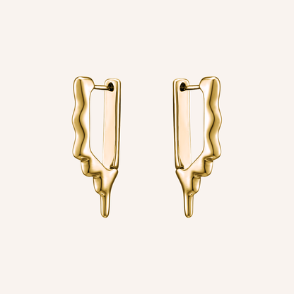 Avery Melt Hoop Earring - Gold