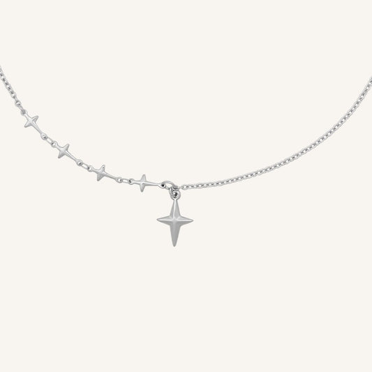 Avira Five Star Necklace (Silver)