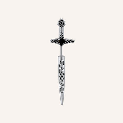 Ayr Sword Earring - Silver