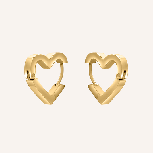 Bare Love Hoop Earrings - Gold