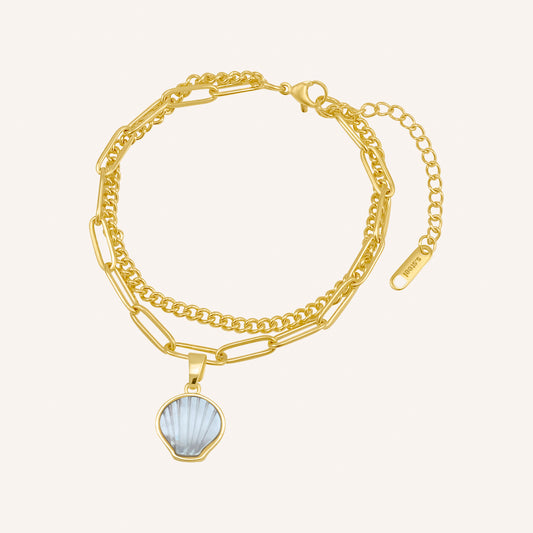 Beckett Shell Seashell Chain Link Bracelet