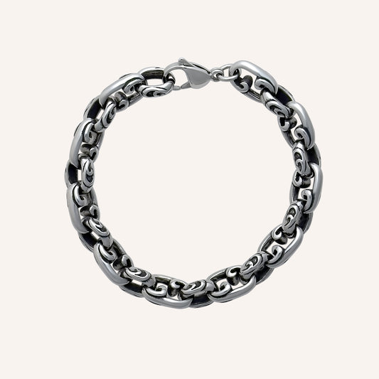 Bennet Wave Chain Link Bracelet