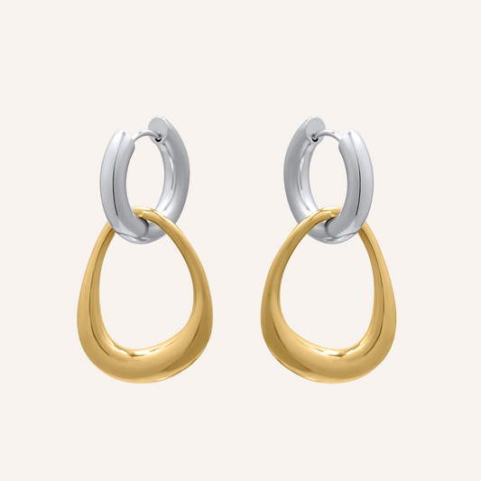 Beyonce Duo Tone Hoop Earring