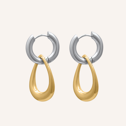 Beyonce Duo Tone Hoop Earring