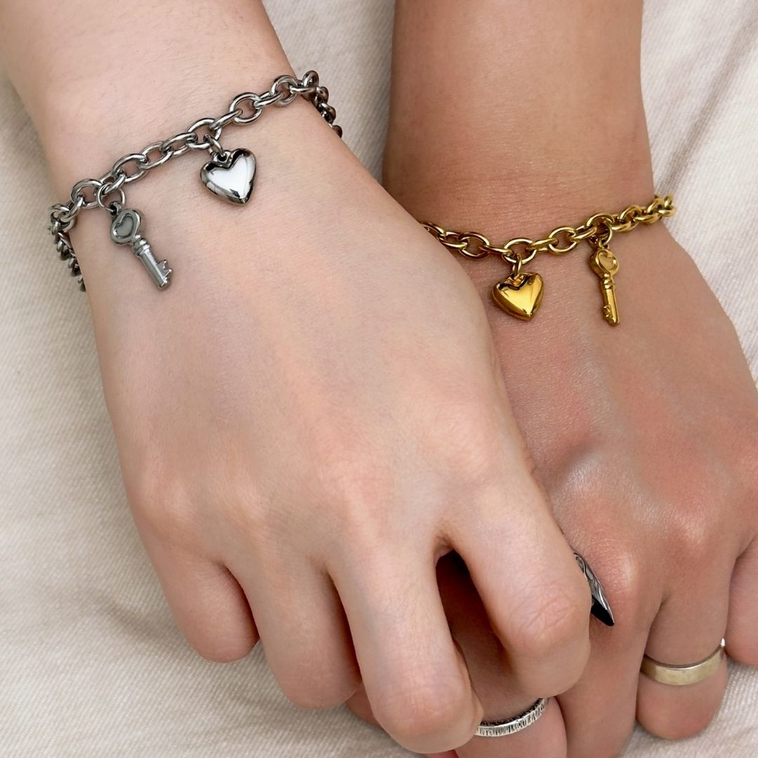 Bixby Love Key Bracelet - Silver - BLFX