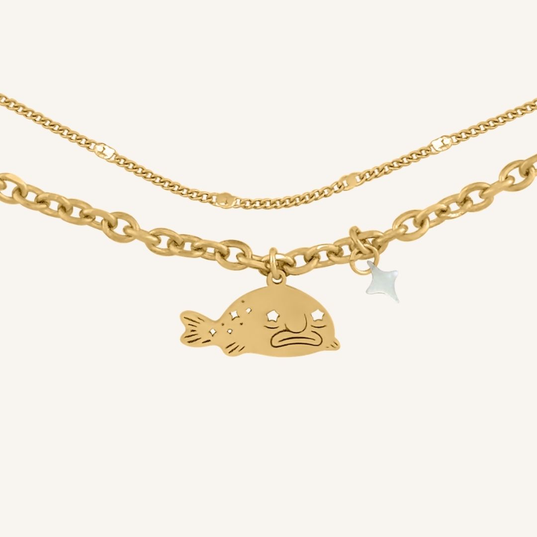 Bob Blobfish Layered Bracelet (Gold)
