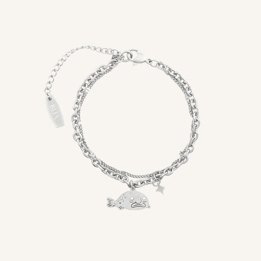 Bob Blobfish Layered Bracelet (Silver) - BLFX