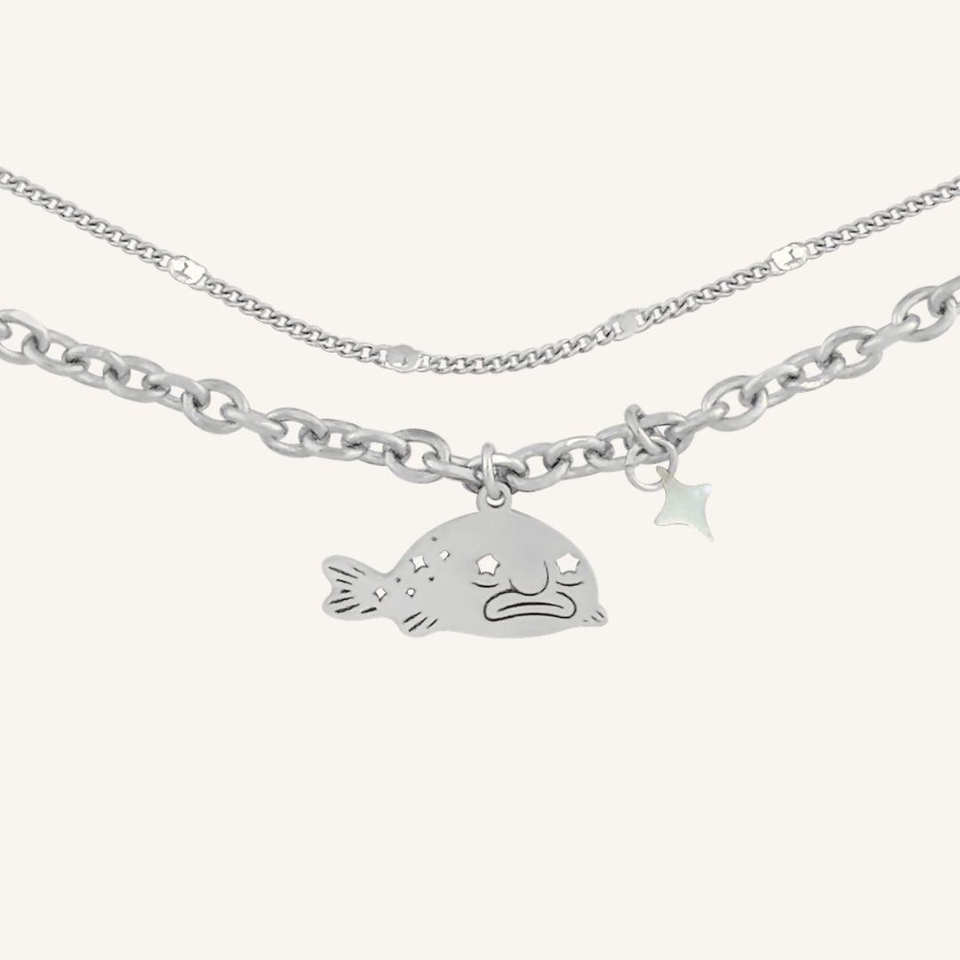 Bob Blobfish Layered Bracelet (Silver)