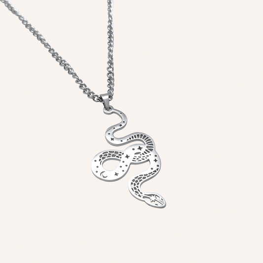 Bristol Snake Necklace - Silver