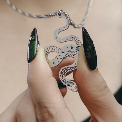 Bristol Snake Necklace - Silver
