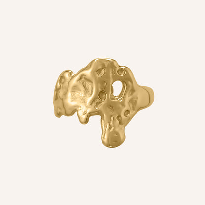 Bryn Lava Melt Ring - Gold