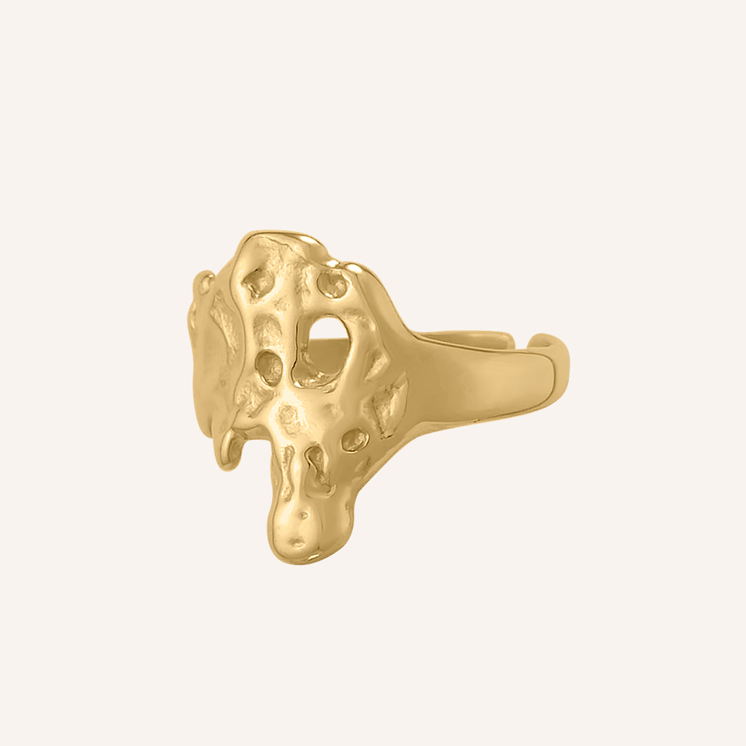 Bryn Lava Melt Ring - Gold