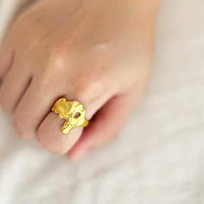 Bryn Lava Melt Ring - Gold