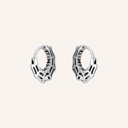 Caia Spider Web Hoop Earrings