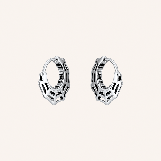 Caia Spider Web Hoop Earrings