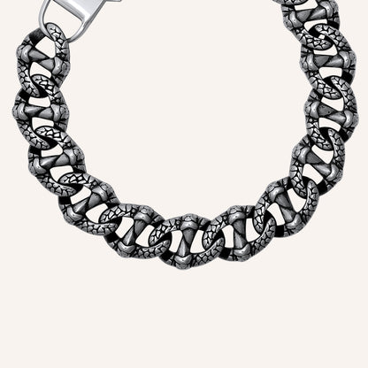 Calliope Dragon Chain Link Bracelet