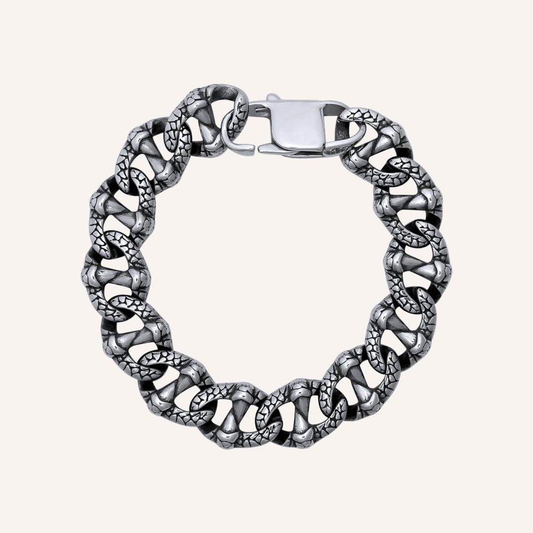 Calliope Dragon Chain Link Bracelet