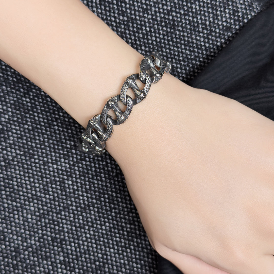 Calliope Dragon Chain Link Bracelet