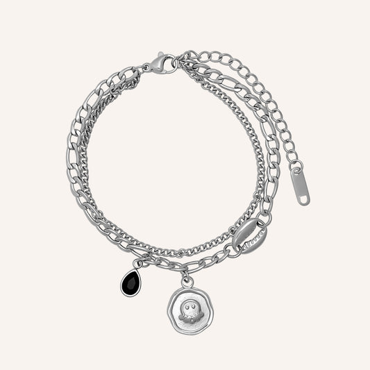 Cara Octopus Layered Bracelet - Silver