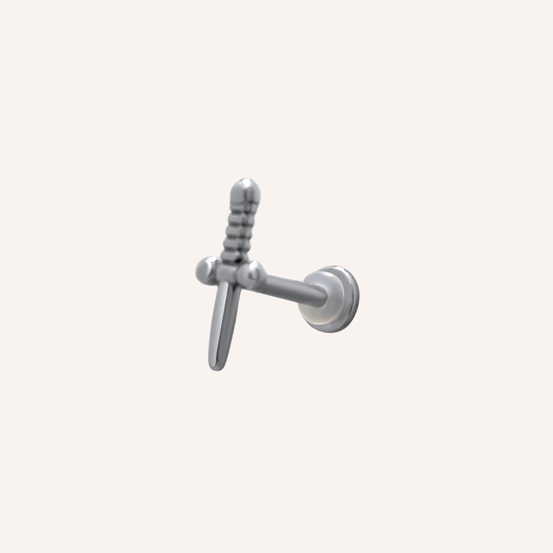 Casey Sword Flat Back Earring - Single