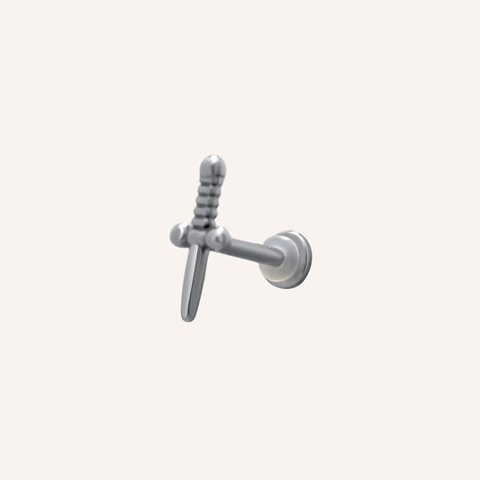 Casey Sword Flat Back Earring - Single