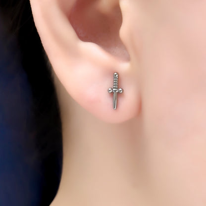 Casey Sword Flat Back Earring - Single