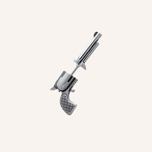 Chance Pistol Front and Back Earring - Single