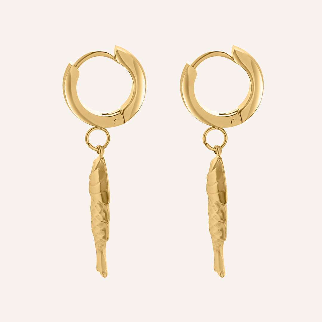 Chandler Fish Hoop Earrings