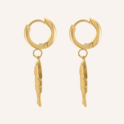 Chandler Fish Hoop Earrings
