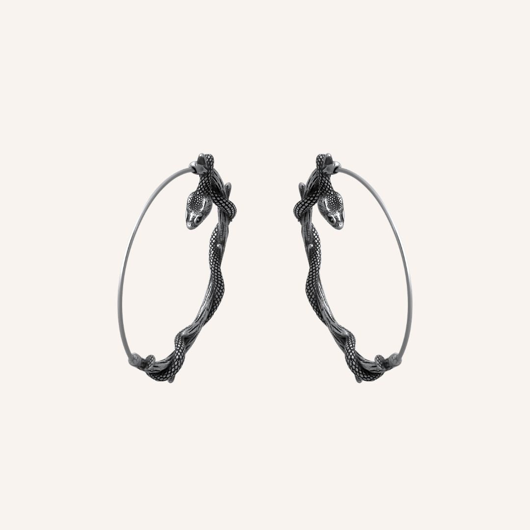 Charmaine Snake Wrap Hoop Earring - BLFX