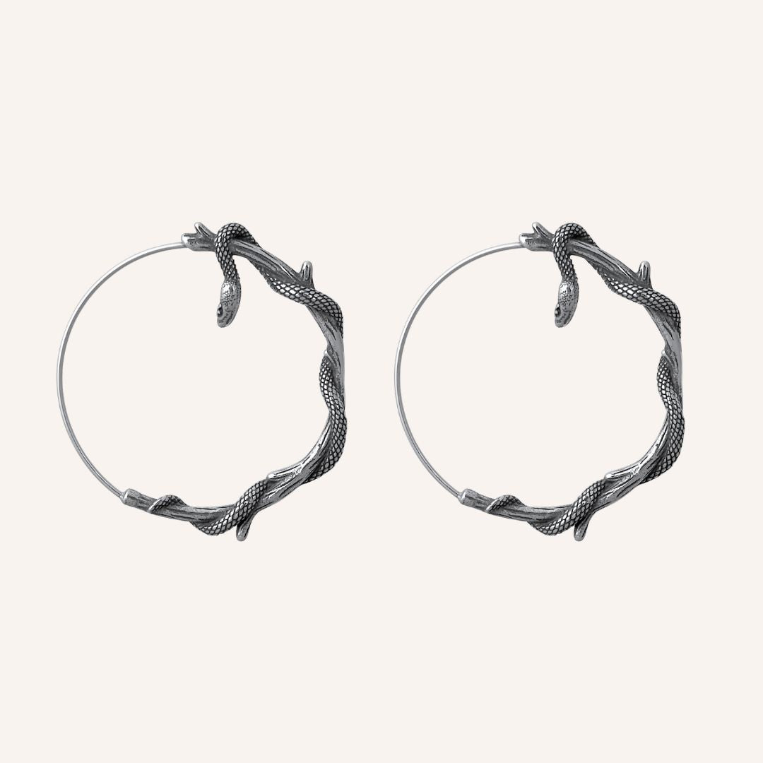 Charmaine Snake Wrap Hoop Earring - BLFX