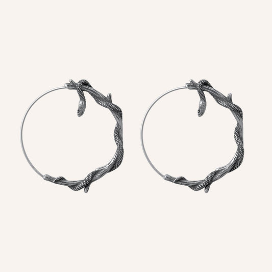 Charmaine Snake Wrap Hoop Earring